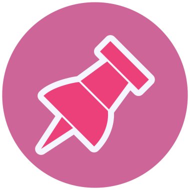 Pin 'i it. Basit illüstrasyon 