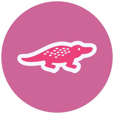 Crocodile  web icon vector illustration