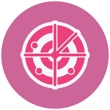 Radar. Web simgesi basit illüstrasyon