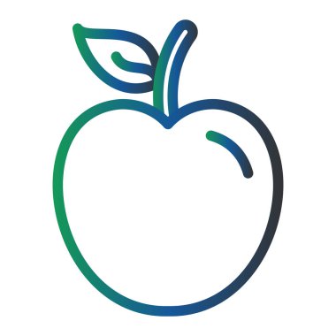 Apple Vektör Kabartma Simgesi Tasarımı 