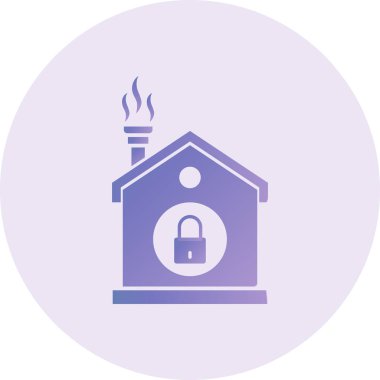 Güvenlik simgesinin vektör illüstrasyonu