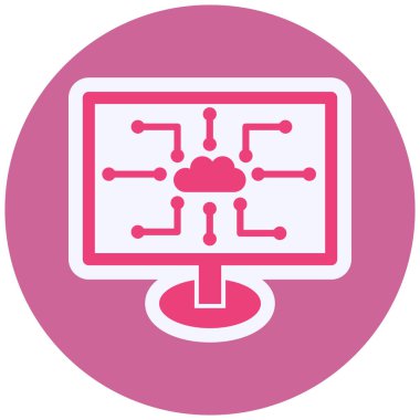 şebeke. Web simgesi basit illüstrasyon