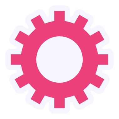 dişli simgesi vektör illüstrasyonu