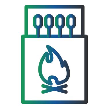 simple Matches illustration, web icon