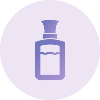 Parfüm web simgesi vektör illüstrasyonu