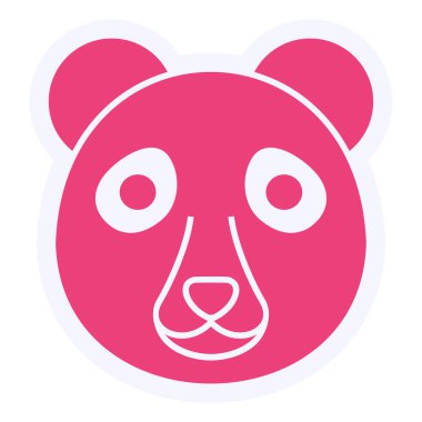Panda  web icon vector illustration