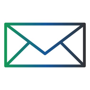 envelope icon flat. simple illustration