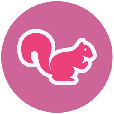 Squirrel  web icon vector illustration