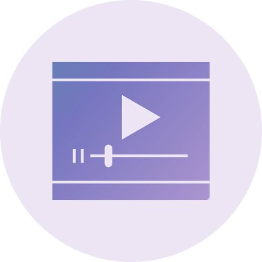 multimedia. web icon simple illustration. Video Player