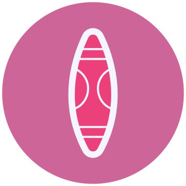 Sörf tahtası. Web simgesi basit illüstrasyon 