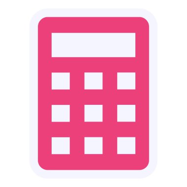 calculator flat icon, vector illustration. Accounting