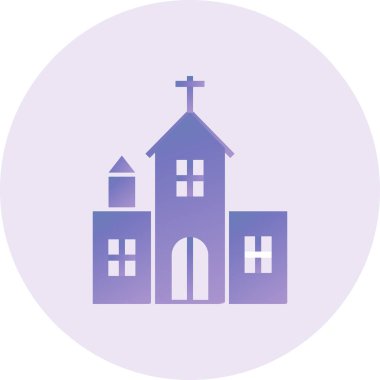 kilise simgesi vektör illüstrasyonu