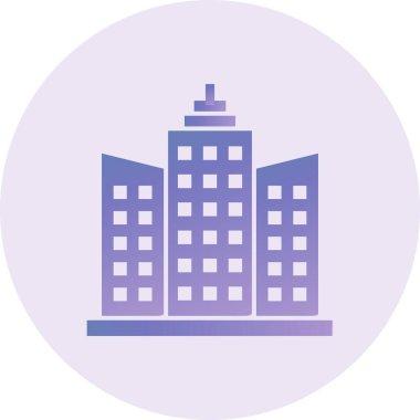 Gökdelen. Web simgesi basit illüstrasyon