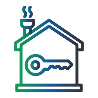 Anahtar. Web simgesi basit illüstrasyon 