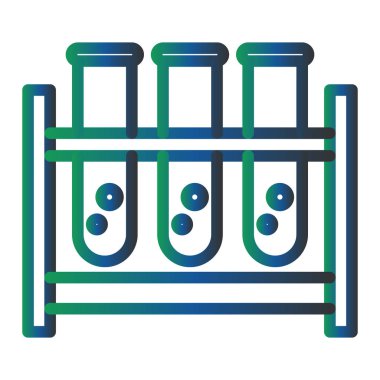 Test Tubes Vector Glyph Icon Design