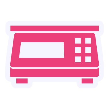 Utensils Vektör Kabartma Simgesi Tasarımı Ölçümleniyor