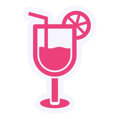 Limonata. Web simgesi basit tasarım