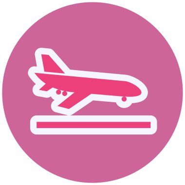 Uçak. Web simgesi basit illüstrasyon