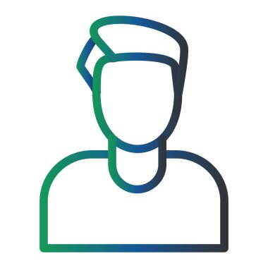 İnsan. Web simgesi basit illüstrasyon