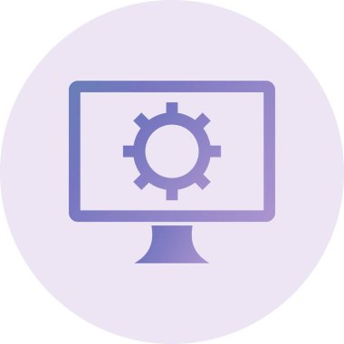 Ayarlar. Web simgesi basit illüstrasyon