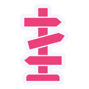 Road Board modern simgesinin vektör illüstrasyonu