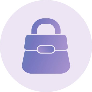 el çantası simgesi vektör illüstrasyonu