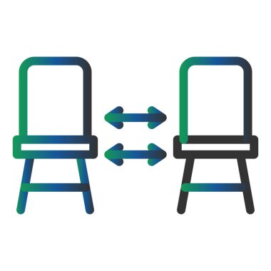 Chairs Vector Glyph Icon Design