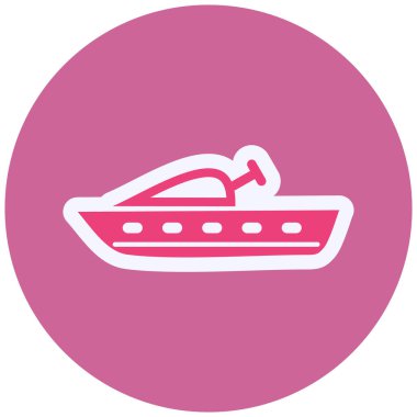 Tekne simgesinin vektör illüstrasyonu