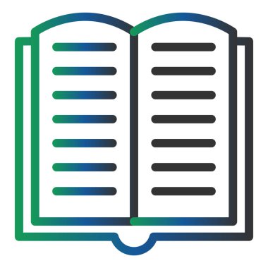 Kitap. Web simgesi basit illüstrasyon
