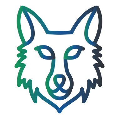fox web icon vector illustration