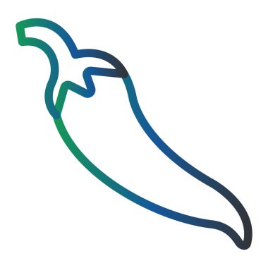 chili pepper icon for web and mobile