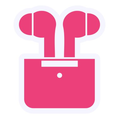 Earpiece . web icon simple illustration