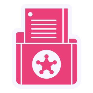 Dosya simgesinin vektör illüstrasyonu