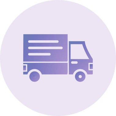 delivery truck. web simple illustration