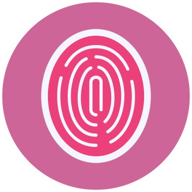 Finger Print. web icon simple design
