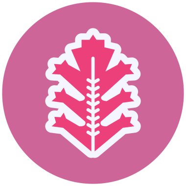 Frisee simge vektör illüstrasyonu