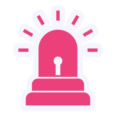 Siren Vektörü Simge Tasarımı 