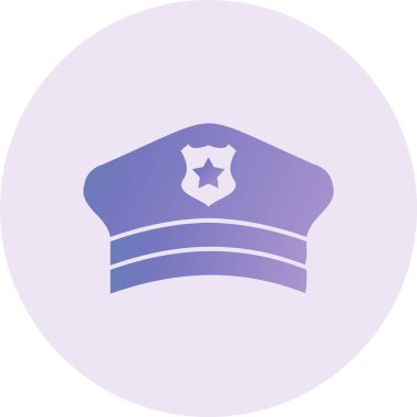 police hat vector icon modern simple illustration