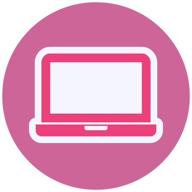 Laptop Vektör Simge Tasarımı