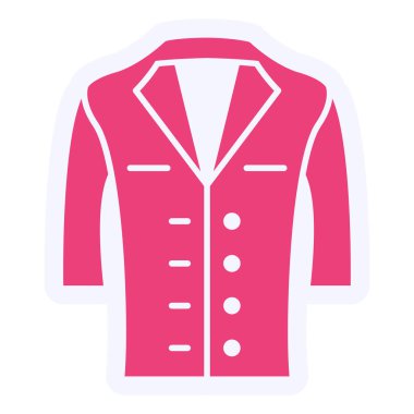 Polis üniforması simgesi, vektör illüstrasyonu