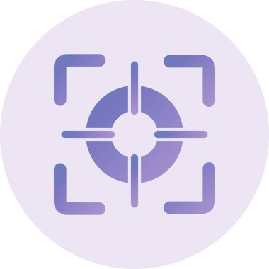 Hedef. Web simgesi vektör illüstrasyonu