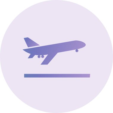 Uçak. Web simgesi basit illüstrasyon