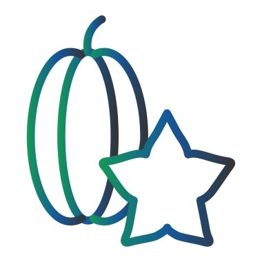  Star Fruit Vector lyph Icon Design