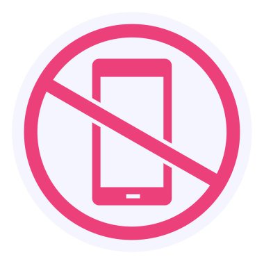 vector illustration of No Phone