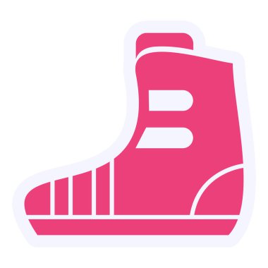 Ayakkabı simgesinin vektör illüstrasyonu