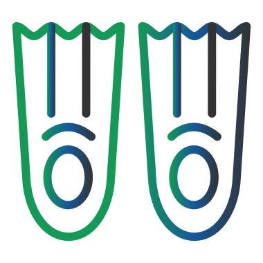 Fins  web icon vector illustration