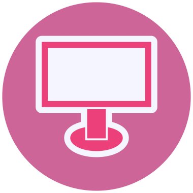 Monitor Vector Glyph Icon Design