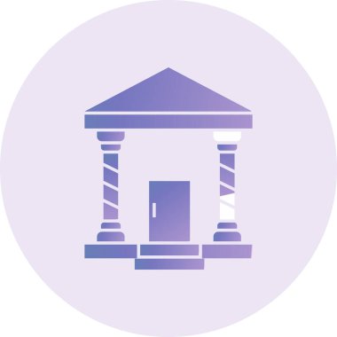 Banka simgesinin vektör illüstrasyonu
