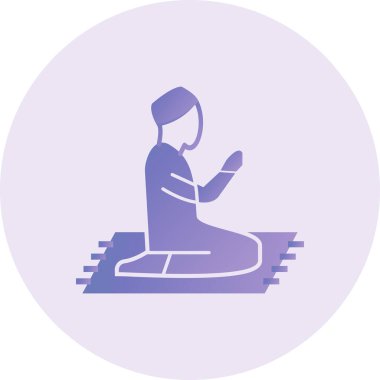 Praying  web icon vector illustration 