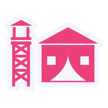 vector illustration of Military Base